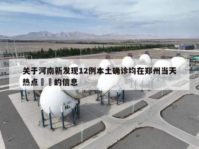 关于河南新发现12例本土确诊均在郑州当天热点㊙️的信息