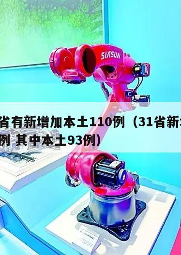 31省有新增加本土110例(31省新增109例 其中本土93例)