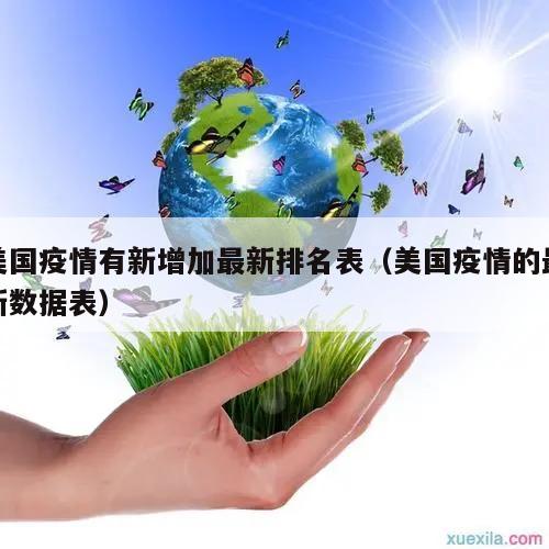 美国疫情有新增加最新排名表(美国疫情的最新数据表)